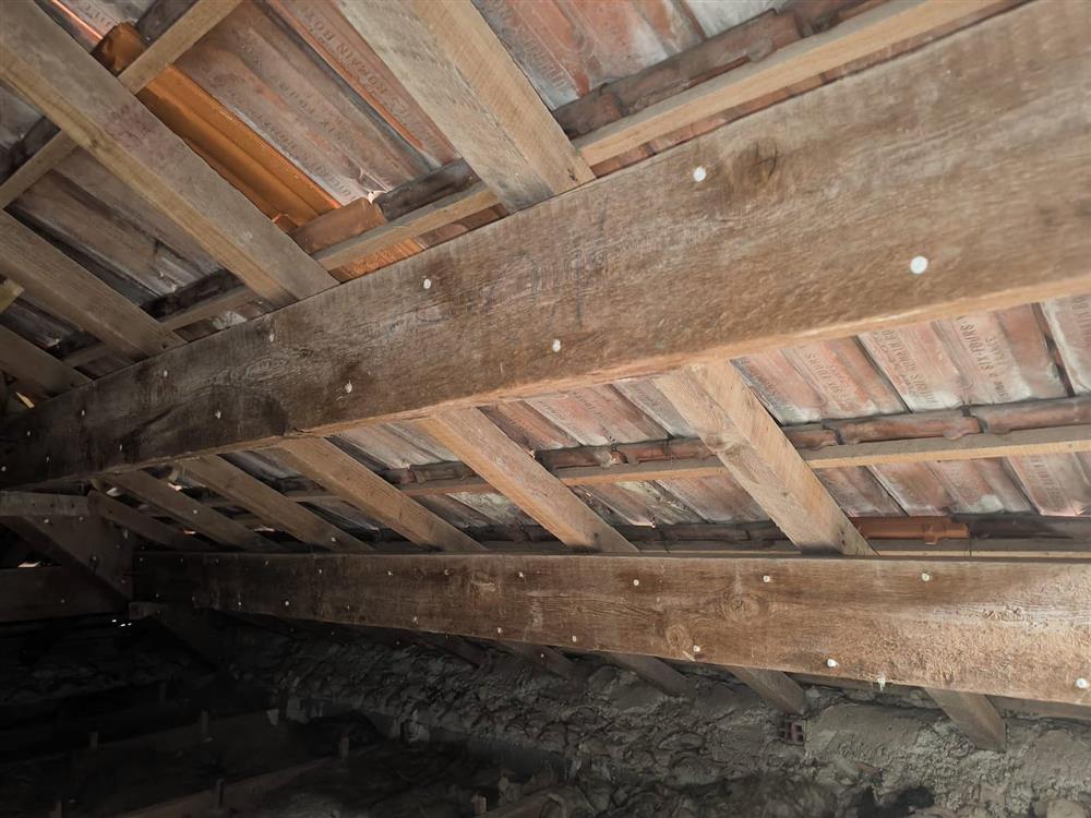 Bois de charpente en cours de traitement, réseau Artihome
